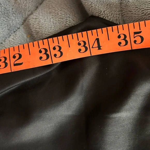 Black Faux Leather Pants — Smooth Finish wide legs size Large/XL NWOT - Picture 5 of 6